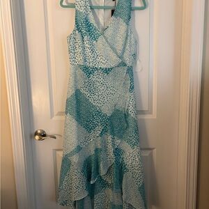 Ambition Teal Patterned Women's Dress